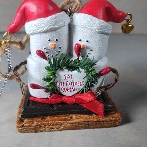 Our First Christmas Together NWT smores couple christmas ornament in love Ganz